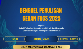 Bengkel Penulisan Geran FRGS 2025 Secara Mentor-Mentee